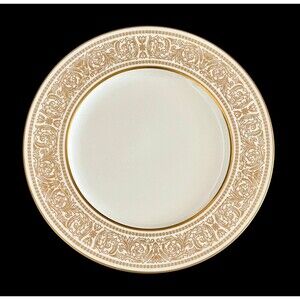 Set Of 2 Vintage Mikasa Narumi Oberlin Gold Rimmed 10-5/8” Dinner Plates